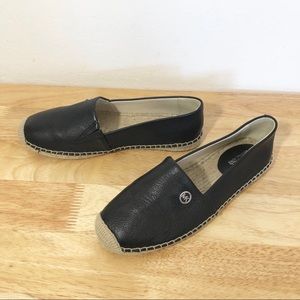 kendrick pebbled leather espadrille